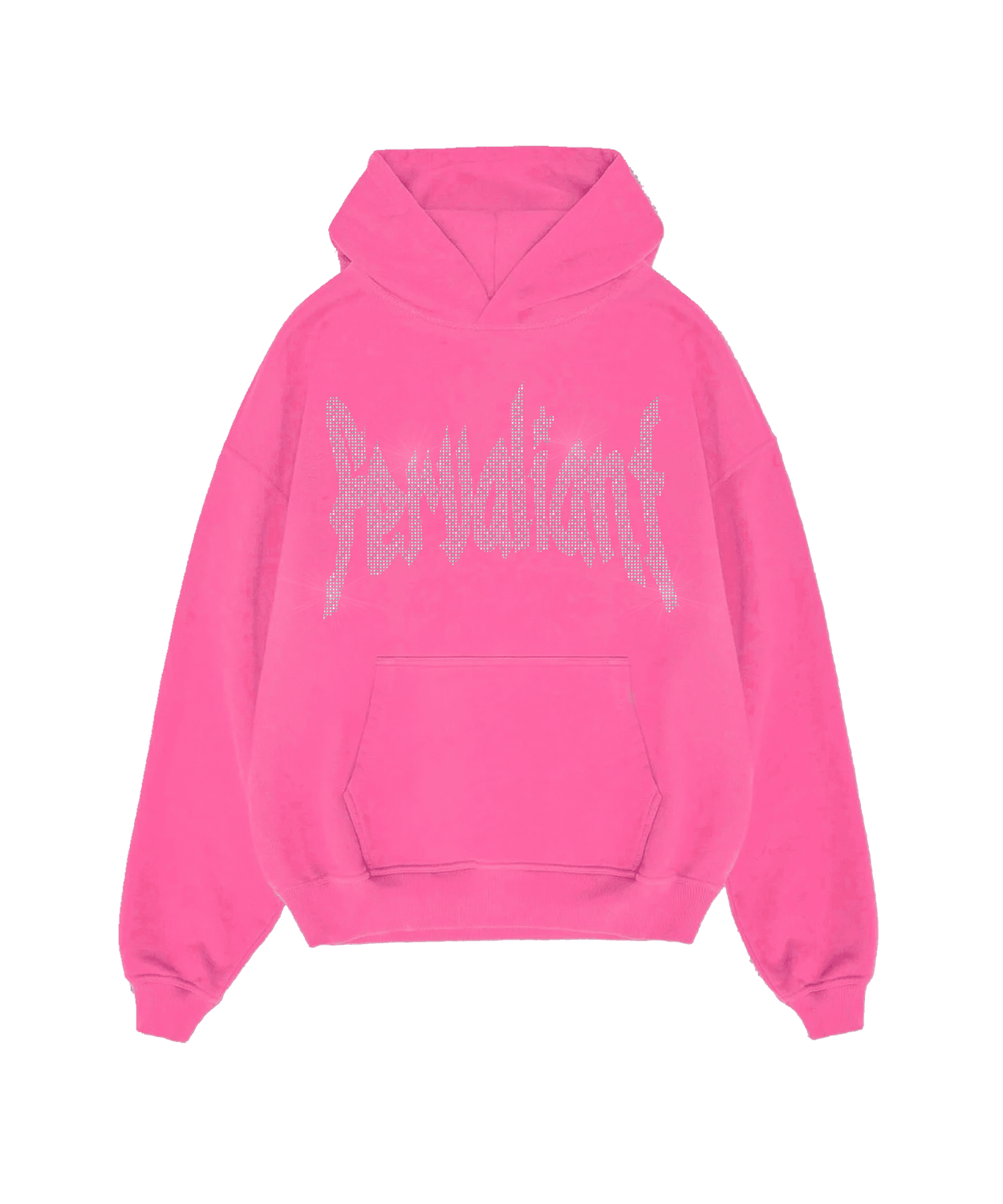 Pink Star Rhinestone Hoodie